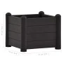 Anthracite gray PP garden bed 43x43x35 cm by vidaXL, Pots and planters - Ref: Foro24-313973, Price: 64,17 €, Discount: %