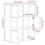 Estantería de madera de ingeniería gris hormigón 60x24x76,5 cm by , Bookcases and shelves - Ref: Foro24-860385, Price: 69,77 ...