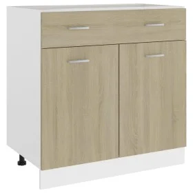 Untere Schrankschublade aus Eichenholz, 80 x 46 x 81,5 cm von vidaXL, Küchenschränke - Ref: Foro24-801239, Preis: 139,71 €, R...