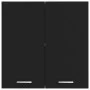 Hanging kitchen cabinet black engineered wood 60x31x60 cm by vidaXL, Kitchen cabinets - Ref: Foro24-801269, Price: 51,21 €, D...