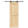 Puerta corredera con herrajes madera maciza de pino 80x210 cm von , Türen - Ref: Foro24-3332725, Preis: 191,88 €, Rabatt: %