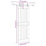 Puerta corredera con herrajes madera maciza de pino 80x210 cm von , Türen - Ref: Foro24-3332725, Preis: 191,88 €, Rabatt: %