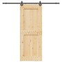 Puerta corredera con herrajes madera maciza de pino 90x210 cm von , Türen - Ref: Foro24-3332733, Preis: 218,05 €, Rabatt: %