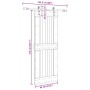 Puerta corredera con herrajes madera maciza de pino 85x210 cm von , Türen - Ref: Foro24-3332738, Preis: 187,28 €, Rabatt: %