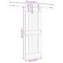 Puerta corredera con herrajes madera maciza de pino 85x210 cm von , Türen - Ref: Foro24-3332744, Preis: 195,10 €, Rabatt: %