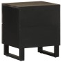 Mesita de noche de madera maciza de mango negra 40x33x46 cm de , Mesitas de noche - Ref: Foro24-4017682, Precio: 69,79 €, Des...