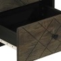 Mesita de noche de madera maciza de mango negra 40x33x46 cm de , Mesitas de noche - Ref: Foro24-4017682, Precio: 69,79 €, Des...