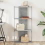 Librería de 3 niveles madera gris hormigón 60x30x120 cm by , Bookcases and shelves - Ref: Foro24-860268, Price: 58,76 €, Disc...