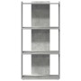 Librería de 3 niveles madera gris hormigón 60x30x120 cm by , Bookcases and shelves - Ref: Foro24-860268, Price: 58,76 €, Disc...