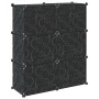 Estantería de cubos con 6 compartimentos y puertas PP negro by , Shoe racks and shoe organizers - Ref: Foro24-4019576, Price:...