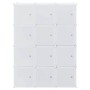 Organizador de cubos almacenamiento 12 cubos varillas colgar PP von , Aufbewahrung von Kleidung und Schränken - Ref: Foro24-4...