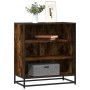 Aparador madera ingeniería y metal roble ahumado 68x35x76 cm von , Sideboards - Ref: Foro24-848976, Preis: 76,36 €, Rabatt: %
