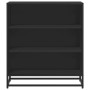 Aparador de madera de ingeniería y metal negro 68x35x76 cm de , Aparadores - Ref: Foro24-848974, Precio: 81,30 €