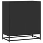 Aparador de madera de ingeniería y metal negro 68x35x76 cm de , Aparadores - Ref: Foro24-848974, Precio: 81,41 €, Descuento: %