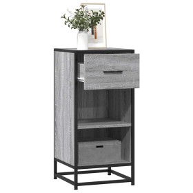 Aparador madera ingeniería y metal gris Sonoma 35,5x35x76 cm von , Sideboards - Ref: Foro24-848957, Preis: 60,88 €, Rabatt: %