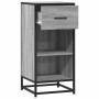 Aparador madera ingeniería y metal gris Sonoma 35,5x35x76 cm de , Aparadores - Ref: Foro24-848957, Precio: 60,79 €