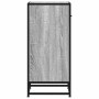 Aparador madera ingeniería y metal gris Sonoma 35,5x35x76 cm de , Aparadores - Ref: Foro24-848957, Precio: 60,79 €