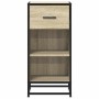 Aparador madera ingeniería y metal roble Sonoma 35,5x35x76 cm by , Sideboards - Ref: Foro24-848955, Price: 58,56 €, Discount: %