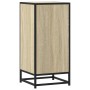 Aparador madera ingeniería y metal roble Sonoma 35,5x35x76 cm by , Sideboards - Ref: Foro24-848955, Price: 58,56 €, Discount: %