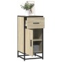 Aparador madera ingeniería y metal roble Sonoma 35,5x35x76 cm by , Sideboards - Ref: Foro24-848960, Price: 72,19 €, Discount: %