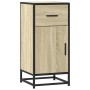 Aparador madera ingeniería y metal roble Sonoma 35,5x35x76 cm by , Sideboards - Ref: Foro24-848960, Price: 72,19 €, Discount: %