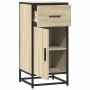 Aparador madera ingeniería y metal roble Sonoma 35,5x35x76 cm by , Sideboards - Ref: Foro24-848960, Price: 72,19 €, Discount: %