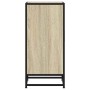Aparador madera ingeniería y metal roble Sonoma 35,5x35x76 cm by , Sideboards - Ref: Foro24-848960, Price: 72,19 €, Discount: %