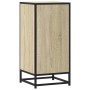 Aparador madera ingeniería y metal roble Sonoma 35,5x35x76 cm by , Sideboards - Ref: Foro24-848960, Price: 72,19 €, Discount: %