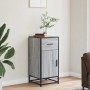 Aparador madera ingeniería y metal gris Sonoma 35,5x35x76 cm by , Sideboards - Ref: Foro24-848962, Price: 74,11 €, Discount: %