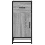 Aparador madera ingeniería y metal gris Sonoma 35,5x35x76 cm by , Sideboards - Ref: Foro24-848962, Price: 74,11 €, Discount: %