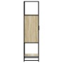 Aparador alto madera de ingeniería y metal 35,5x35x139 cm von , Sideboards - Ref: Foro24-849035, Preis: 76,63 €, Rabatt: %