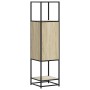 Aparador alto madera de ingeniería y metal 35,5x35x139 cm von , Sideboards - Ref: Foro24-849035, Preis: 76,63 €, Rabatt: %