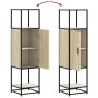 Aparador alto madera de ingeniería y metal 35,5x35x139 cm von , Sideboards - Ref: Foro24-849035, Preis: 76,63 €, Rabatt: %
