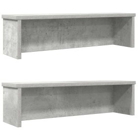 Estantes de cocina apilables 2 uds gris hormigón 50x15x16 cm von , Behälter für Küchenutensilien - Ref: Foro24-860488, Preis:...