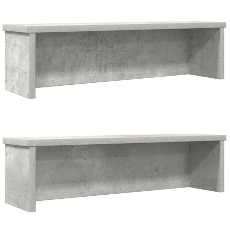 Estantes de cocina apilables 2 uds gris hormigón 50x15x16 cm von , Behälter für Küchenutensilien - Ref: Foro24-860488, Preis:...