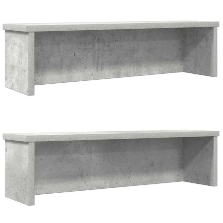 Estantes de cocina apilables 2 uds gris hormigón 60x15x16 cm von , Behälter für Küchenutensilien - Ref: Foro24-860506, Preis:...
