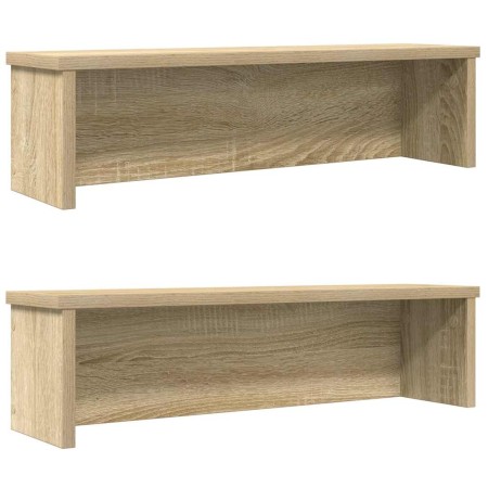 Estantes de cocina apilables 2 uds roble sonoma 60x15x16 cm von , Behälter für Küchenutensilien - Ref: Foro24-860504, Preis: ...