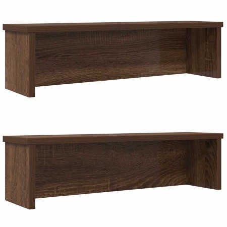 Estantes de cocina apilables 2 uds roble marrón 60x15x16 cm von , Behälter für Küchenutensilien - Ref: Foro24-860512, Preis: ...