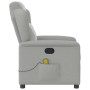 Sillón de masaje reclinable de tela gris nube by , Armchairs - Ref: Foro24-4015595, Price: 207,52 €, Discount: %