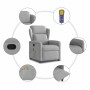 Sillón de masaje reclinable de tela gris nube by , Armchairs - Ref: Foro24-4015595, Price: 207,52 €, Discount: %