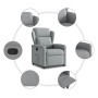 Sillón reclinable de tela gris claro by , Armchairs - Ref: Foro24-4015576, Price: 201,03 €, Discount: %