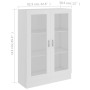 Vitrina de madera contrachapada blanco 82,5x30,5x115 cm by vidaXL, Bookcases and shelves - Ref: Foro24-802750, Price: 92,30 €...