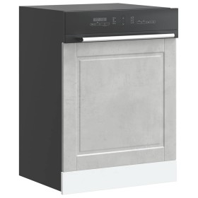 Panel lavavajillas Porto madera contrachapada gris hormigón by , Kitchen cabinets - Ref: Foro24-854141, Price: 39,37 €, Disco...