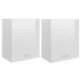 Hängegarderobe 2 Stück glänzend weißes Sperrholz 50x31x60 cm von vidaXL, Küchenschränke - Ref: Foro24-805083, Preis: 90,11 €,...