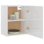Armario colgante 2 uds contrachapada blanco brillo 50x31x60 cm de vidaXL, Armarios de cocina - Ref: Foro24-805083, Precio: 90...