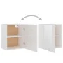 Hängegarderobe 2 Stück glänzend weißes Sperrholz 50x31x60 cm von vidaXL, Küchenschränke - Ref: Foro24-805083, Preis: 90,11 €,...
