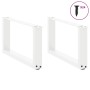 Patas de mesa de centro forma U 2uds acero blanco 60x(30-31) cm by , Table legs - Ref: Foro24-4013141, Price: 55,67 €, Discou...