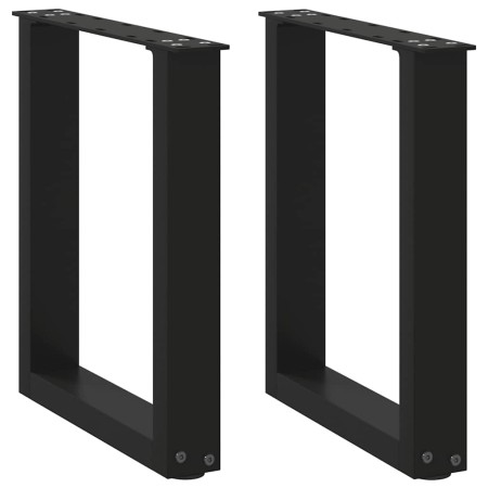 Patas de mesa de centro forma U 2uds acero negro 28x(42-43) cm de , Patas para mesas - Ref: Foro24-4013148, Precio: 49,85 €, ...