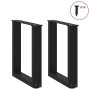 Patas de mesa de centro forma U 2uds acero negro 28x(42-43) cm de , Patas para mesas - Ref: Foro24-4013148, Precio: 49,85 €, ...