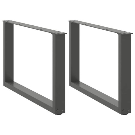 Patas para mesa de centro en forma de U 2 uds antracita acero by , Table legs - Ref: Foro24-4013162, Price: 63,71 €, Discount: %